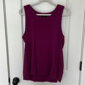 Banana republic purple tank top, size large